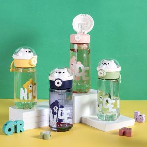 [SG Stock] Cille Star Bear Sport Water Bottle Tritan BPA Free Leak Proof Impact Resistance with Handle (620 ml)
