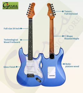 Smiger L-G1M-MBL Blue Electric Guitar : COD not accepted