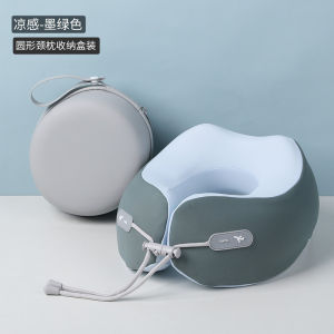 U-Shaped Memory Foam Travel Pillow with Storage Case Portable Airline Travel Sleep Aid