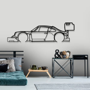 Black Metal Sports Car Wall Art Home Wall Art Indoor Garage Hanging Silhouette Wall Decorations