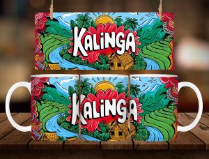 KALINGA COLORFUL MUG DESIGN * 1 PC MUG WITH BOX * 11oz with BOX SOUVENIR MUG