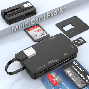 UTHAI CR337 Phụ Kiện Máy Tính Xách Tay Tính Năng Thông Minh Thẻ ID Đầu Đọc Thẻ Ngân Hàng IC ID SIM Thuế USB Đầu Đọc Thẻ Thông Minh