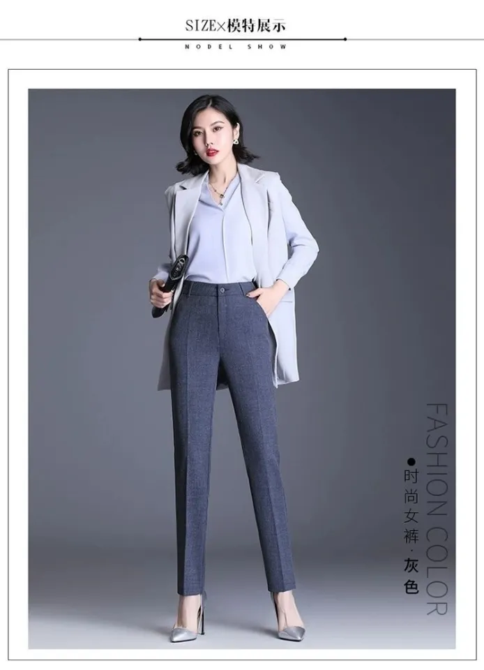 Women's Summer Thin Suit Wide Leg Pantalons Korean Casual Sag High Waist  Straight Pants Basic Office Baggy Trousers