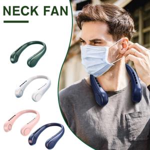 Kipas Leher Portabel Kipas Pendingin Tanpa Bilah Luar Ruangan Kipas Perjalanan Mini 3 Kecepatan