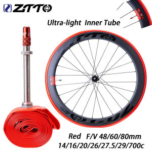 ZTTO Bicycle Tpu Inner Tube Super Light Weight FV 700C 25c 28c 32c Road Bike MTB 27.5 29 x1.9 to 2.3 Metal French Valve Tire