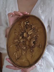FFBH Retro European Wall Clocks Luxury Classical Carving Wall Clock Living Room Decorative Wall Clock Interior Home Decorations Q3P9R