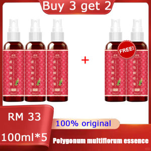 100% genuine polygonum multiflorum essence black hair shampoo spray makes your hair darker Say goodbye to white hair anti hair loss nourishing hair roots