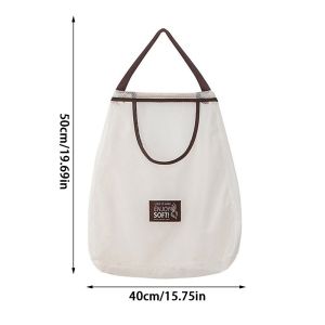 YUNAFIN Rỗng Túi đựng đồ lặt vặt Vớ đồ lót rau củ Tay cầm mở rộng Túi lưới treo  Tái sử dụng Túi lưới nhà bếp