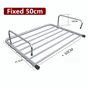 Stainless Steel Extendable Towel Hanger Ampaian Drying Rack Balcony Laundry Rack Clothes Hanger Rak Baju Balkoni 晾衣架