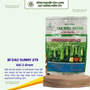 Hạt Giống Bí Đao Lai F1 SUNNY 279 Gói 2G – Cây Khỏe Trái Đẹp Sinh Trưởng Tốt Năng Suất Cao