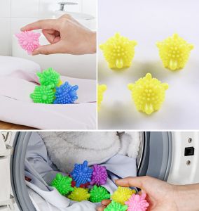 Set 10 Quả cầu gai giặt quần áo làm sạch quần áo