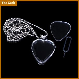 [The Gesh] กล่องเก็บกีตาร์เก็บเก็บกีต้าร์กระเป๋าพวงกุญแจแบบใสกระเป๋าหยิบรูปหัวใจเคสขนาดอุปกรณ์ดนตรี