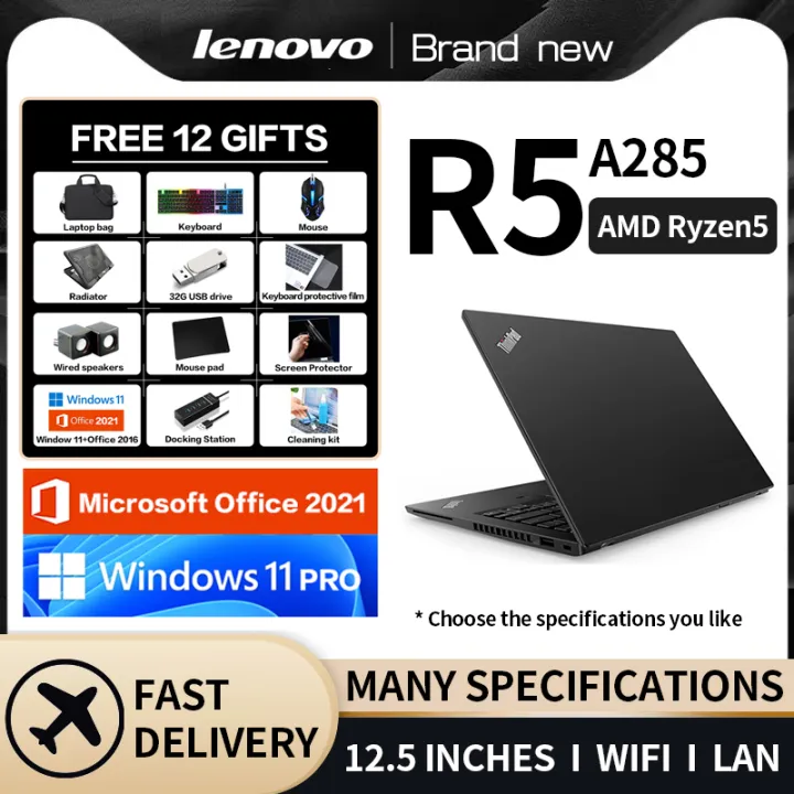 Lenovo laptop inches FHD/AMD Ryzen Pro 2500U/16GB memory/256GB  512GB SSD/AMD Radeon RX Vega 8/laptop brand new original/Built in WiFi