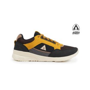 Aerostreet 39-44 Orlando Krem Mustard Hitam - Sepatu Sneakers Sport