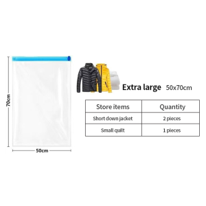 【SG Stock】Vacuum Storage Bag Ziplock for Travel Vacuum bag Foldable Storage compression Clothes Sealer bag
