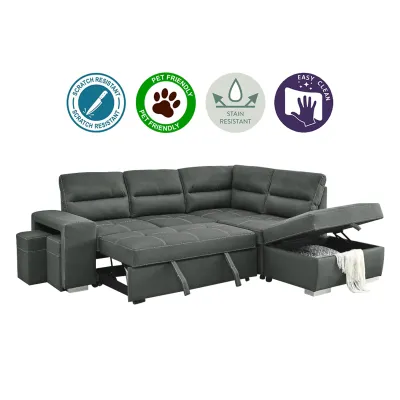 Living Mall Zashe Left-Right Reversible Sleeper Sectional Sofa with Storage IN 5 Models