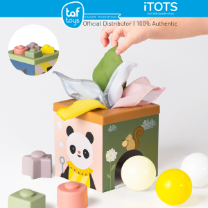 Taf Toys Multi-Sensory Play & Discover Cube - Cognitive & Motor Skill | Shape Sorting Toy