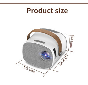 BW-YG230 Mini LED WiFi Projector Wireless Screen Mirroring Support 1080P 170 Display Portable Outdoor Movie Projector for Smartphone TV Box HDMI USB AV Theater
