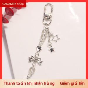 CS Goth Y2K Điện Thoại Quyến Rũ Bow Trái Tim Sao Keychain Mặt Dây Chuyền Kawaii Móc Chìa Khóa Túi Điện Thoại Chuỗi Dễ Thương Phụ Kiện Cho Cô Gái Phụ Nữ Đồ Trang Sức