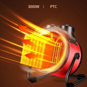 [ส่งจากไทย]เครื่องทำความร้อน3000w เครื่องอบผ้า ฮีตเตอร์ พัดลมร้อน heater ฮีทเตอร์ทําความร้อน พัดลมไอร้อน เครื่องทําความร้อนฮีตเตอร์ Portable Electric Space Heater with Fan Adjustable Thermostat