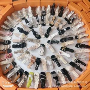 [Free Shipping] New Domestic WomenS Summer Fashion Rhinestone High-Heeled Sandals With Crystal Soles Available In Large Quantities Size 35/4