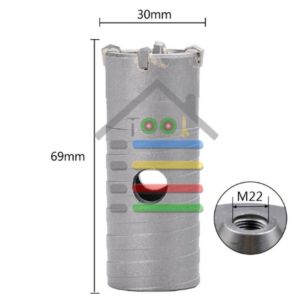 MATA BOR BOBOK TEMBOK BETON HOLLOW CORE 30 - 80 MM SDS PLUS / SQUARE 110 / 330MM