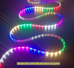 COMBO 10M Dây Đèn Led Nháy Đuổi 6 Màu Trang Trí Cuốn Cây Ngoài Trời Chống Nước (TẶNG NGUỒN)