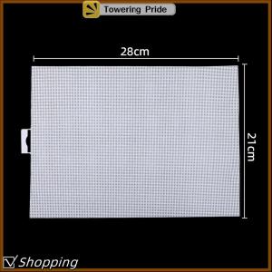[Towering Pride] Tấm nhựa 14 đếm nhựa lưới vải nhựa Cross Stitch vải mắt lưới cho thêu DIY Thủ công mỹ nghệ Đan