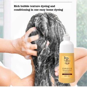 Natural Hair Dye/Ammonia-Free Hair Color/Plant-Based Flower Petal Formula/Long-Lasting Argan Oil Hair Dye/Oil-Infused Dye For Home Use