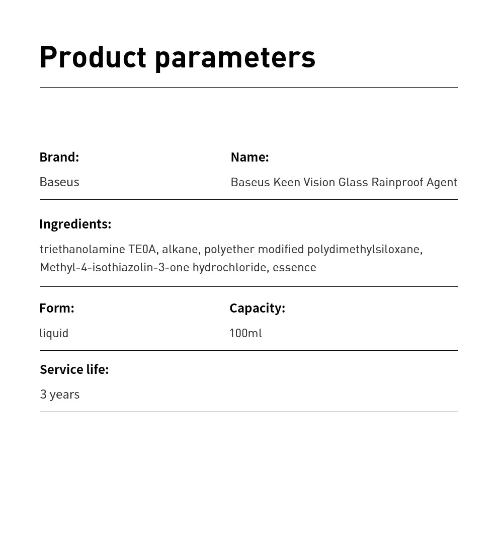 Gadgetoo Baseus Keen Vision Glass Rainproof Agent Gadgetoo Baseus Keen Vision Glass Rainproof Agent