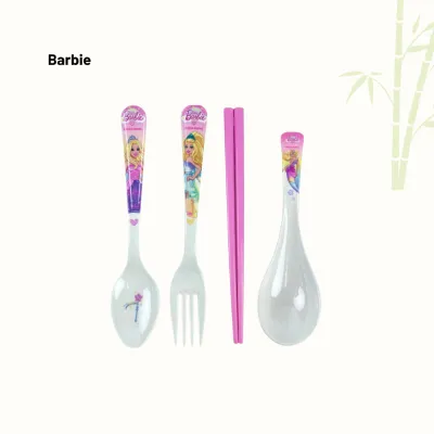 Kidztime Bamboo - Melamine Big Kids Cutlery Set BPA-Free Freezer/Dishwasher Safe Eco-Friendly & 100% Food Grade Material