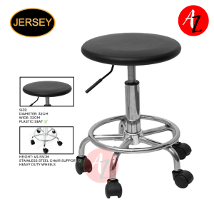 Jersey Modern Industrial Lab Stool Chairs Visitors Chair Workstation Swivel Antistatic Stool Foot Rest School JS-999