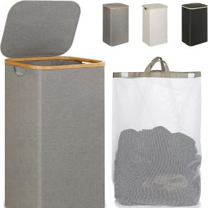 Collapsible Large Capacity Laundry Hamper for Bathroom