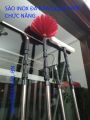 Chổi quét mạng nhện vệ sinh trần nhà,sào rút inox đa năng kết hợp lau kính+gạt nước mưa,móc cành cây,hái hoa quả trên cao,cán vợt cá,phơi đồ. 