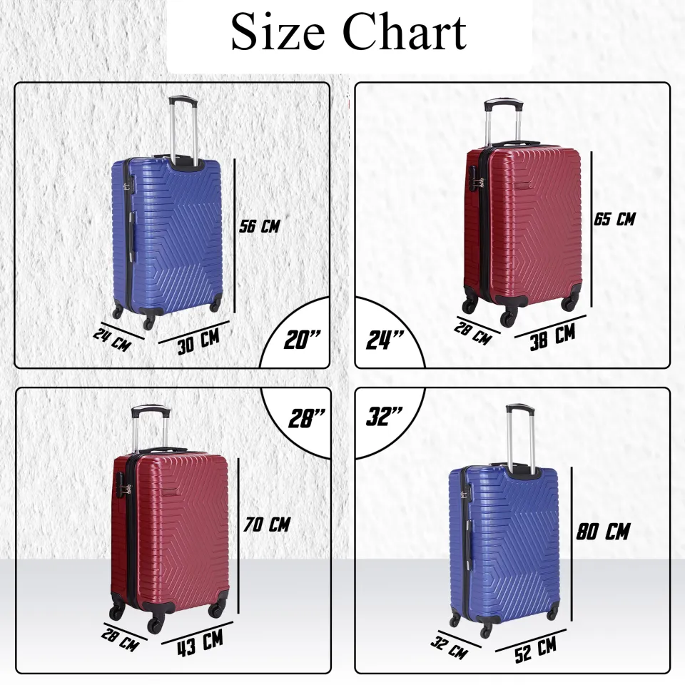 32 inch cheap luggage dimensions