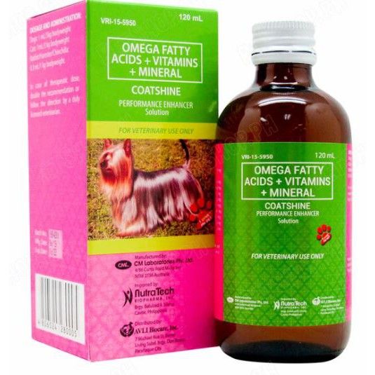 View of Coatshine Solution 120mL | Omega Fatty Acids + Vitamins + Minerals ...