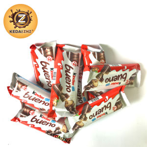 Chocolate Kinder Bueno Milk Chocolate Covered Wafer With Smooth Milky and Hazelnut Filling 43g Coklat