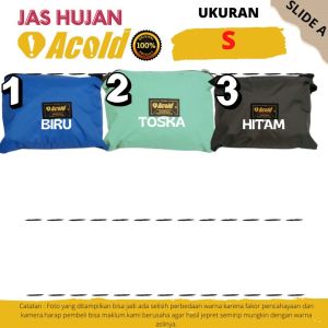 Jas Hujan Mantel Acold Anoa Pria Wanita Bahan Taslan Anti Rembes
