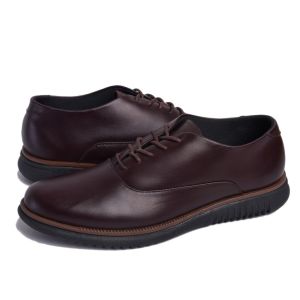 LONDON FULL BLACK - (KULIT ASLI) Sepatu Pantofel Pria Oxford Formal Kantor Kenzios x Sneakers Pedia