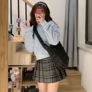 IELGY cloud pleated big bag woman leisure personality lightweight large capacity dumpling Bag Messenger Bag commuting