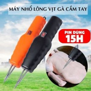 Máy nhổ lông gà vịt cầm tay sử dụng pin liên tục trên 10 tiếng tiện lợi cho việc chế biến thực phẩm.