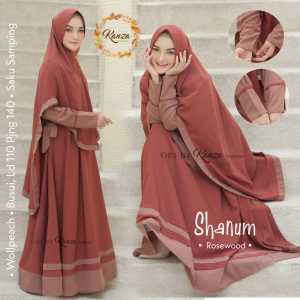 Baju Muslim Gamis Shanum Syari Set