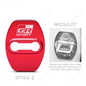 4Pcs Stainless Car Door Lock Cover for Toyota Gr Sport Toyota Raize Rush Vios Veloz Cross Corolla Yaris Sienta Prius Camry Fortuner Wigo Innova Hilux Rav4 86 Accessories