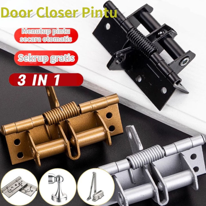3 IN 1 Engsel Penutup Pintu Otomatis / Engsel Pintu Tutup/Spring Door ...