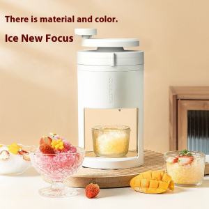 Portable Shaved ice household small commercial stall continuous machine in summer sand ice machine manual hail ice machine hand ice breaker