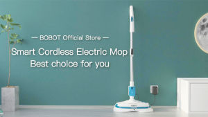 BOBOT 2023 MOP8600S Wireless Cordless Electric Mop - Powerful Rotation, Cordless Control, Highly Durable - Wooden Hardwood Floor Cleaner Rechargeable