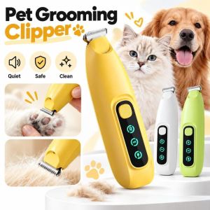 HEFEI Rechargeable Pet Hair Clipper ABS With Light Pet Grooming Shaver Dog Hair Trimmer Paw Hair Trimming