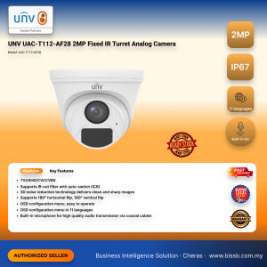 UNV UAC-T112-AF28 2MP Fixed IR Turret Analog Camera
