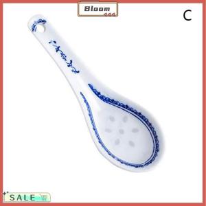 Follow Get New[Bloom Z] 1pcs Ceramic Spoon China Soup Spoon Stir Soup Spoons for Soup And Rice Kitchen