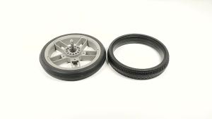 [PfiSo]Stroller Rear Tire For Uppababy Cruz V2 Pushchair Back Wheel PU Tubeless Tyre Cover Wheel Casing Baby Buggy Replace Accessories
